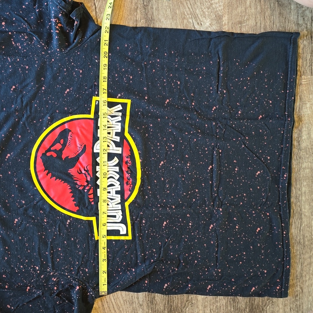 Jurassic Park T-shirt, Black/Red/Yellow, Size XL - Picture 3 of 4